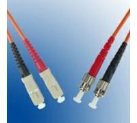 Microconnect ST/PC-SC/PC 1M Cable de Fibra optica Naranja - Cable de Fibra óptica (1 m, ST, SC, Male Connector/Male Connector, Naranja)