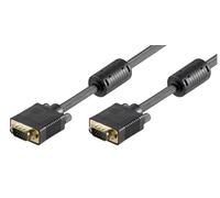 Microconnect SVGA, 2m cable VGA VGA (D-Sub) Negro - Cables VGA (2m, 2 m, VGA (D-Sub), VGA (D-Sub), Negro, Male connector/Male connector, HD-15)