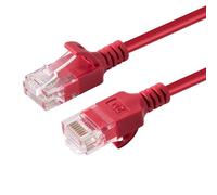 Microconnect U/UTP CAT6A Slim 0.5M Red Marca