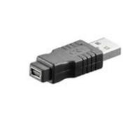 Microconnect USB A- Mini USB B 5pin M-F Mini USB B 5 Pin Negro - Adaptador para Cable (USB A, Mini USB B 5 Pin, Male Connector/Female Connector, Negro)