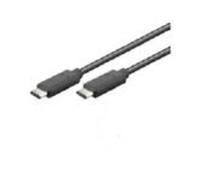 Microconnect USB C/USB C, 0.5 m - Cable USB (0.5 m, 0,5 m, USB C, USB C, 3.1 (3.1 Gen 2), Male connector/Male connector, Negro)