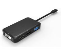 Microconnect USB3.1CCOM10 adaptador de cable USB C DVI-D, VGA, HDMI, DisplayPort Negro - Adaptador para cable (USB C, DVI-D, VGA, HDMI, DisplayPort, Macho/Hembra, Negro)