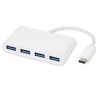 Microconnect USB3.1CUSB3 nodo - Concentrador (USB 3.0 (3.1 Gen 1) Type-C, USB 3.0 (3.1 Gen 1) Type-A, 5000 Mbit/s, Blanco)