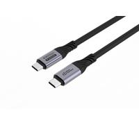 Microconnect usb4cc1-240w-80gbps cable usb usb4 gen 3x2 1 m usb c negr