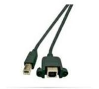 Microconnect USBABF1PANEL2 - Cable USB (1,8 m, USB A, USB B, 2.0, Male Connector/Female Connector, Negro)