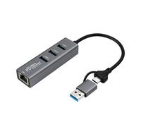 Microconnect usbhub-rj45-2in1 hub de interfaz usb 3.2 gen 1 (3.1 gen 1