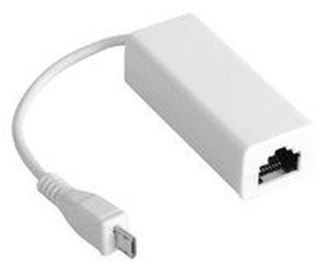 Microconnect USBMICROETHB Ethernet 100Mbit/s Adaptador y Tarjeta de Red - Accesorio de Red (Alámbrico, MicroUSB, Ethernet, 100 Mbit/s, Blanco)