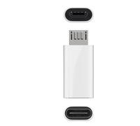 Microconnect USBMICROUSBC adaptador de cable USB 2.0 Micro-B USB C Blanco - Adaptador para cable (USB 2.0 Micro-B, USB C, Male connector / Female connector, Blanco)