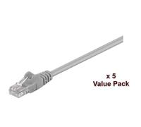 Microconnect utp cat5e 15m gris 5 pack 1 uds. = 5 uds. en una caja, v-