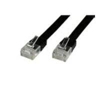Microconnect V-UTP603S-FLAT - Cable de Red (3 m, RJ-45, RJ-45, Negro)