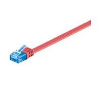 Microconnect - V-utp6a03r-flat 3m cat6a u/utp (utp) rojo - cable de red (rj-45, rj-45, macho/macho, cat6a, u/utp (utp), rojo)