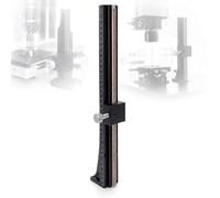 Microcorredera de ajuste lineal vertical manual de largo recorrido con eje Z, plataforma de 60 x 60 mm, capacidad de carga de 6 kg, corredera de elevación lineal ajustable con perilla de bloqueo