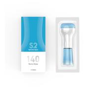 Microeedling Derma Stamp S2 con 140 pines y depósito de suero, ajustable de 0 a 3 mm, microinfusión, dispositivo de cuidado de la piel y del cuero cabelludo, sin suero