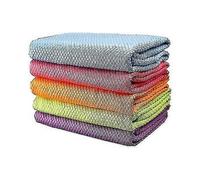 Microfiber cleaning cloth, 5-piece set, fast-absorbing, mark-free and long-lasting