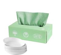 Microfiber Cloths Cleaning - 7.87 Inch Reusable Cleaning Cloths | Microfiber Household Wipes | Dishcloths Boxed Dishcloths, Absorbent Oil and Water for Wet or Dry Use Pack of 20 Pieces