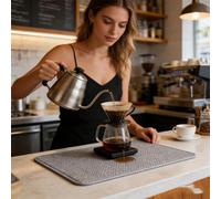 Microfiber Dish Drying Mat - Large Dish Drying Mat, Dryings Mat's for Dish's Rack,Absorbent Stain Rubber Mats, Kitchen Dryings Mats for Countertops for Utensils Cups Bottles Coffee Rack Home