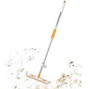 Microfiber Flat Mop, Floor Scrubber with Telescopic Handle, Quick Cleaning Tool for Daily Maintenance in Home Apartment Commercial Bathroom Kitchen Tile Laminate Vinyl Hardwood Large Aspects Areas