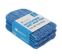 Microfiber Wholesale™ Almohadillas de Microfibra de 18 Pulgadas, Lavables a máquina, Reutilizables, recambios y Cabezales de Repuesto compatibles con Cualquier Sistema de fregona Plana de Microfibra