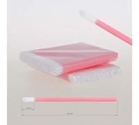 Microfibra Hisopos de Limpieza para Extensiones de Pestañas sin Pelusa 100 Piezas Rosa