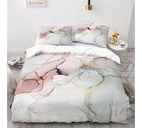 Microfibra Suave Funda Nordica Cama 150 Infantil Niño Marmol Ropa De Cama 220X240 220 X 240 Cm Juego De Cama con 2 Fundas De Almohada De 40X75Cm Impresión 3D