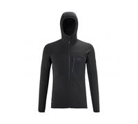 Microfleece para hombre Millet Trilogy Sudadera con capucha Lightgrid (negra)