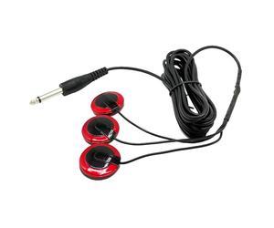 Micrófono adhesivo piezoeléctrico de 6,35 mm para pastilla de guitarra, bajo, violín, banjo, mandolina, ukelele, transductor piezoeléctrico