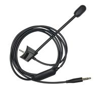 Micrófono Boom desmontable con silencio en línea mejora el juego para QC35 II y QC35 auriculares cambio de cable