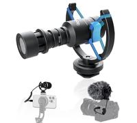 Microfono Camara Reflex, Rollei Micrófono Externo Direccional Profesional para Cámara y Móvile con Patrón Polar Cardioide para Grabar Videos Streaming en TikTok YouTube, Micrófono-Cámara-Video-Externo