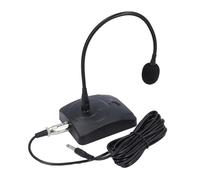 Micrófono Cardioide de Condensador, Micrófono de Cuello de Ganso Flexible de 360 grados con Conector XLR, Cubierta Resistente Al Viento, Base de ABS, Núcleo de Metal, Uso