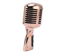Micrófono Cardioide, Micrófono Vocal Dinámico Retro, Unidireccional, Aleación de Zinc, a Prueba de Choques, 600Ω, Estilo Vintage, Calidad de Sonido Actuaciones en Vivo y