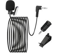 Micrófono Coche Externo Jack 3.5mm para Radio Estéreo DVD GPS, Manos Libres y Navegación Bluetooth 3M Cable, Reducción de Ruido con Adaptador 2,5mm Compatible con Pioneer Alpine JVC Sony Kenwood