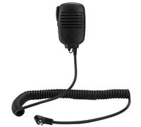 Micrófono con altavoz de mano con interruptor de público a privado y altavoz de alta potencia. Transmisión de sonido nítida para radios Midland.