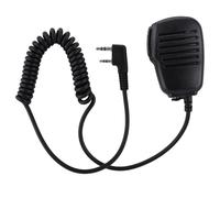 Micrófono con altavoz para walkie-talkie con clip de solapa giratorio de 360, botón pulsar para hablar para radios Baofeng UV-5R888S y Kenwood