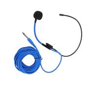 Micrófono con Auriculares de 6,35 Mm Pluma con Cable Ajustable para Amplificador de Voz Canto Hablar Presentación de Enseñanza, Liviano para Presentadores de Televisión, Profesores, Actores,