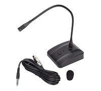 Micrófono con Cable de Cuello de Cisne, Micrófono Comercial con Cable con Cancelación de Ruido Ajustable de 360° con Cable XLR a 6,35 Mm para Conferencia/conferencia en Red/grabación de Transmisión, E