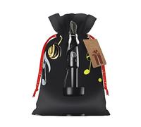 Micrófono con notas musicales, versátiles bolsas de Ltems a granel, elegantes bolsas reutilizables para cualquier ocasión