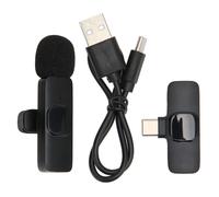 Micrófono con reducción de ruido y sonido nítido para creadores de contenido, mini micrófono inalámbrico omnidireccional Bluetooth Lavalier Plug