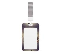 Micrófono con soporte vertical para tarjetas con impresión de notas musicales, cubierta de doble deslizamiento con cordón suave, para trabajo/eventos