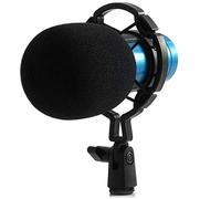 Micrófono condensador con un solo toque de silencio cardioide profesional Podcast USB para transmisión, grabación y juegos, color azul