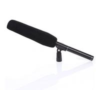 Micrófono Condensador Súper Unidireccional para Entrevistas, Larga Distancia, Corta Distancia, Grabación de Estudio Portátil, Negro