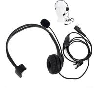 Micrófono de 2 pines para walkie, radios PTT auriculares micrófono para audio Talkie para Baofeng para KENWOOD