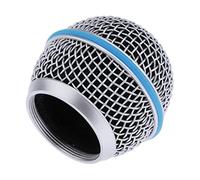 Micrófono de acero inoxidable Pantalla de metal Mic Grille se adapta a micrófonos dinámicos Piezas Accesorio (BETA 58A)