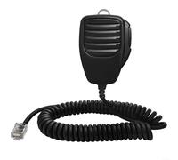 Micrófono de altavoz de 8 pines HM-118N para ICOM IC-207H IC-208H IC-E208 IC-706MKII, carcasa de ABS resistente con cable de TPU en espiral, reducción de ruido y diseño ergonómico para una radio clara