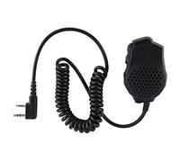 Micrófono de Altavoz, Micrófono de Hombro Micrófono de Altavoz de Mano + Altavoz PTT Dual con Clip para Baofeng Walkie Talkie UV-82 Series