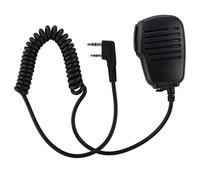 Micrófono de Altavoz Walkie Talkie, Impermeable 2 Pin Mini PTT Hombro portátil Radio de 2 vías Altavoz Externo Mic para UV5R 888S / Kenwood/TYT