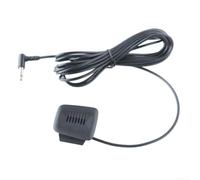 Micrófono de audio para coche 3.5 mm estéreo externo con cable micrófono para panel de techo luz de lectura instalación manos llamadas sistema de navegación adaptador pieza de repuesto negro