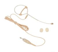 Micrófono de auricular con gancho para la oreja con cápsula de 4 mm de diámetro y sensibilidad optimizada para inteligibilidad de voz en aplicaciones de sonido en vivo (A)