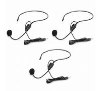 Micrófono de Auriculares de 3 Piezas, Tapón de Rosca de 3,5 Mm Micrófono de Condensador de Cabeza con Cable Micrófono de Auriculares para Guía de Compras, Micrófono de
