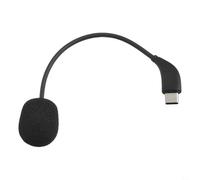 Micrófono de auriculares de juego compatible con tipo C con patrón de recogida omnidireccional, tecnología de filtrado de ruido, soporte de escritorio flexible para juegos, transmisión, dispositivo de