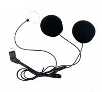 Micrófono de auriculares, kit de micrófono de auriculares para motocicleta, sistema de intercomunicación compatible con Bluetooth Cardo Edge, con diseño resistente a la intemperie (B)